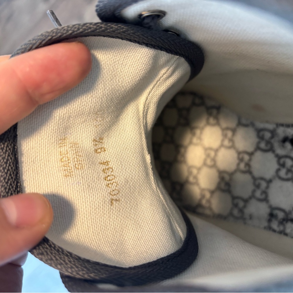 *original* Gucci GG Supreme High Top Sneakers - Picture 3 of 4